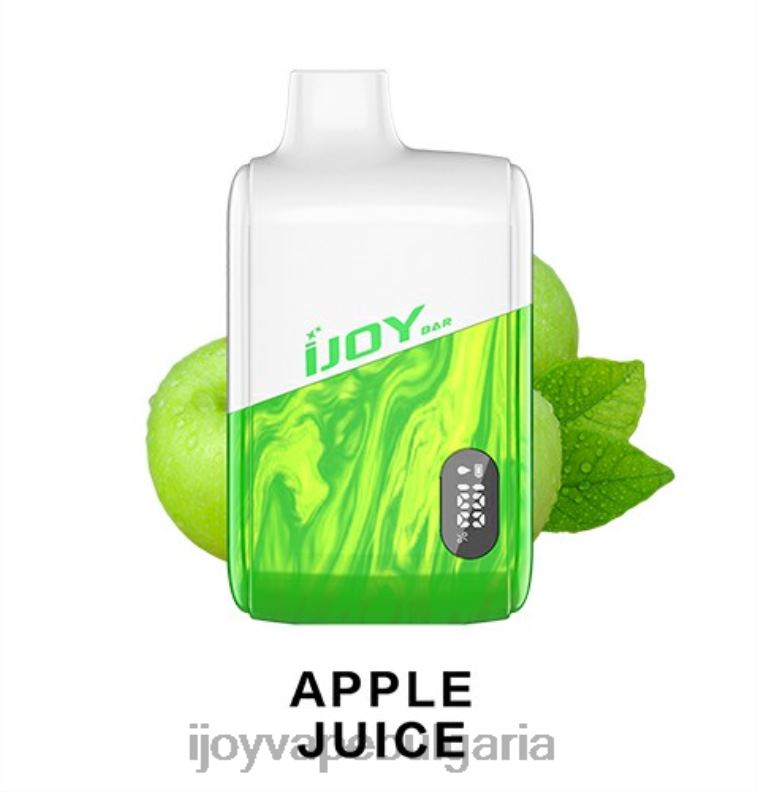 iJOY Bar IC8000 разполагаем R24RR175 iJOY Disposable Vape | ябълков сок