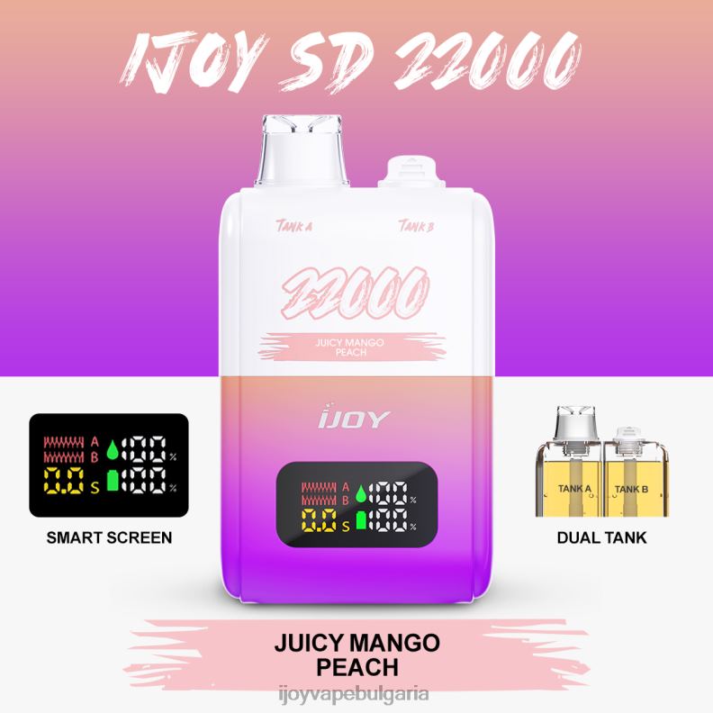 iJOY SD 22000 разполагаем R24RR156 iJOY Bar Цена | сочна мангова праскова